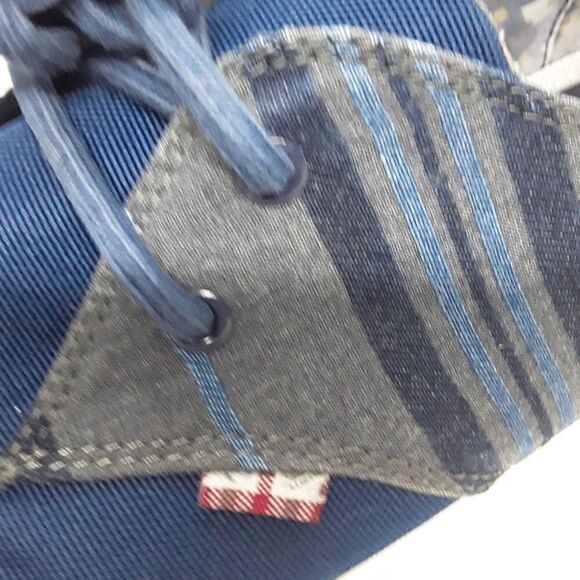 Ben Sherman Bristol Oxford Canvas Men's Shoes Blue Color Size 11 - Picture 3 of 10